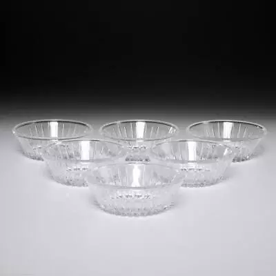 $140 • Buy Six (6) Val St. Lambert Crystal Balmoral Desset Berry Bowls 5 W Vintage B