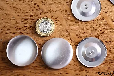 £11.79 • Buy 30 Sets X 60L Self Cover Button Blanks Sewing Craft 38mm Hand Making Metal Loop