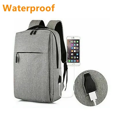 $18.97 • Buy Anti Theft Laptop Backpack Business USB Charging Port School Computer Bag Travel