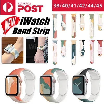 $7.95 • Buy For Apple Watch IWatch Sports Band Strap Series 7 6 5 4 3 2 SE 38/40/41/42/44/45