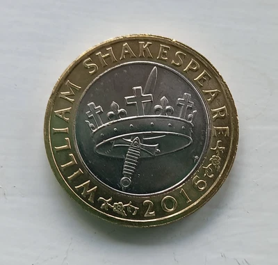 £100 • Buy William Shakespeare 2 Pound Coin £2 2016 - The Hollow Crown RARE