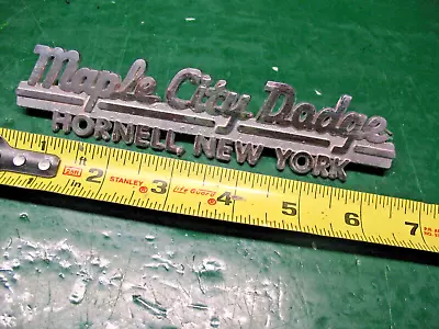 Hornell  New  York Maple City  Dodge  Car  Dealership Vintage Mid Century Usa • $49