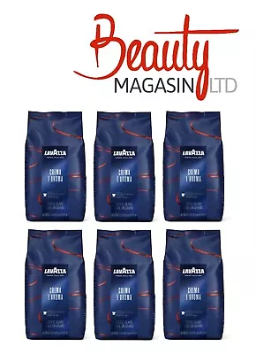 6 X LavAzza Crema E Aroma Coffee Beans Super Roast 1kg/2.2lb Bags (Pack Of 6) • £64.99