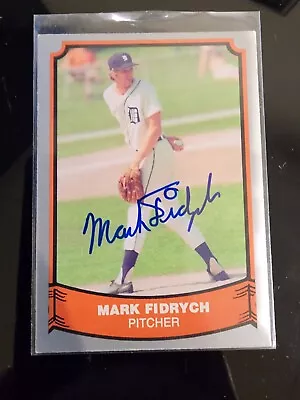 1988 Pacific MARK FIDRYCH AUTOGRAPHED AUTO Card #62 Detroit Tigers • $22