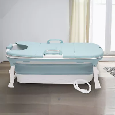 £147.25 • Buy Mobile Folding Bathtub Adult Bath Tub Kids Pool Warm SPA Sauna Soaking Barrel