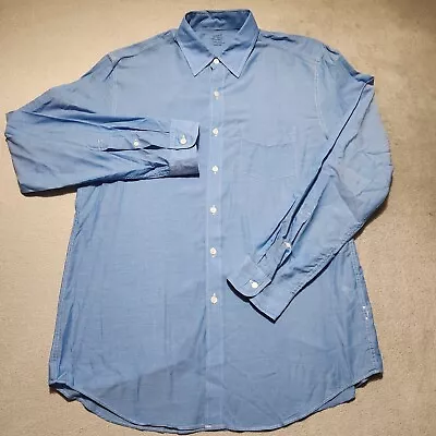 J. Crew Light Weight Chambray Shirt Men's Medium Blue Casual Button Down • $19.98