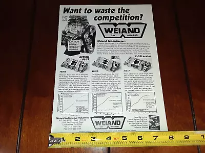 $11.95 • Buy Weiand Supercharger Original 1998 Ad
