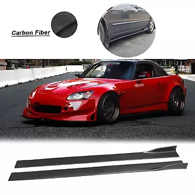 For Honda S2000 Side Skirt Extension Lip Body Kits Carbon Fiber Painted Carbon • $79.99