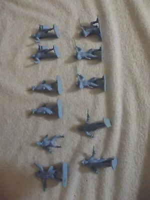 VTG MPC Blue Revolutionary War Playset Figures 45mm Figures Army Men J24 • $0.99