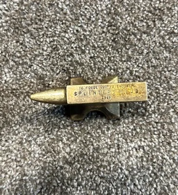 1949 Vintage Brass Jeweler's Anvil Used • $30