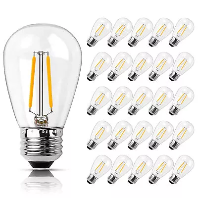 25X E27 S14 LED Globe Light Bulbs Outdoor Plastic Bulb For Festoon String Lights • $44.99