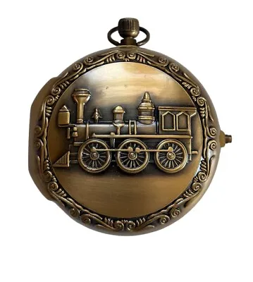 Mr. Christmas Animated Train Pocket Watch Clock Musical Railroad Music Box • $59.95