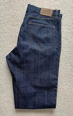 D&G Dolce Gabbana Men’s Button Fly Jeans Sz 40x30 Ittierre SPA Straight Leg Dark • $74.99