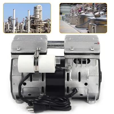 Oilless Vacuum Pump | Industrial Oil-Free Piston Vacuum Pump W/Filter BEST SELL • $147.84