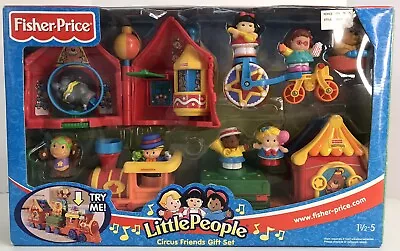 Vintage Fisher Price Little People Circus Friends Gift Set 2004 NEW SEALED • $249.99
