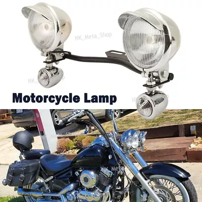 Passing Turn Signals Spot Light Bar For Yamaha V-Star XVS 250 650 950 1100 1300 • $67.35