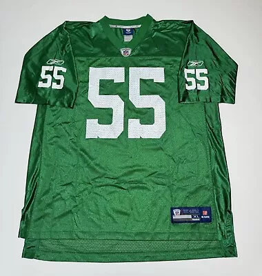 Vintage Philadelphia Eagles Stewart Bradley Reebok Jersey Kelly Green Men’s XL • $49.99