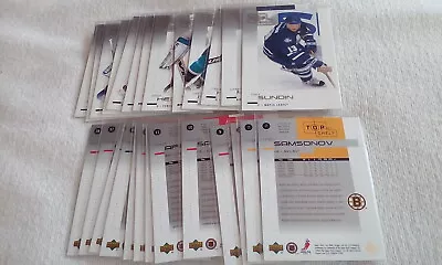 2002-03 UD Top Shelf Part. Set You Pick The Cards You Need/want. • $1