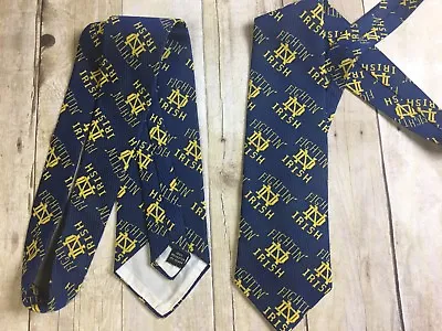 Notre Dame Fighting Irish Tie Vintage Two Patterns LOTS Available! • $12.99