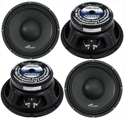 4 Pack Of Audiopipe 10  Midbass Speakers APSL Series 700W 8-ohm Loudspeakers • $266.95