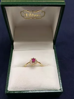 H.Stern Diamonds Ruby Ring 14K Gold #49 US5 W/Case • $490