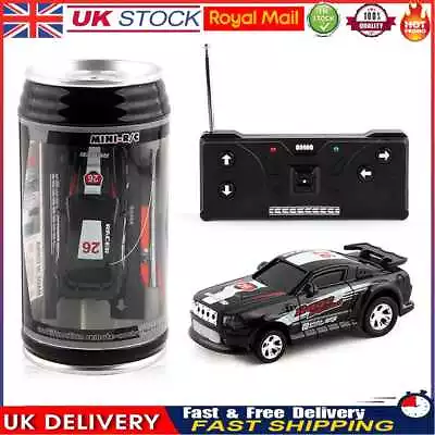 Coke Can Mini Cans RC Car With Roadblocks Plastic Micro Racing Car For Kids Boys • £9.21
