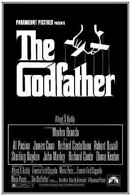 1972 The Godfather Movie Poster 11X17 Vito Corleone Marlon Brando Pacino 🕴🏻🍿 • $12.93