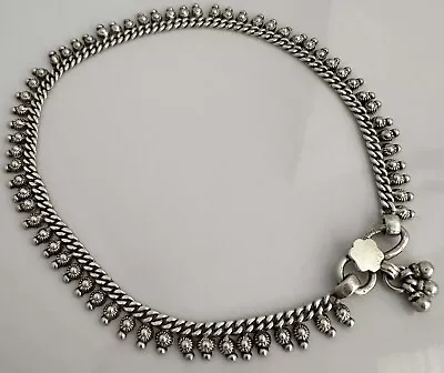 Vintage Indian Silver Ethnic Folk Anklet • $240