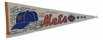 Vintage Authentic 1969 New York Mets Baseball 30  Pennant • $149
