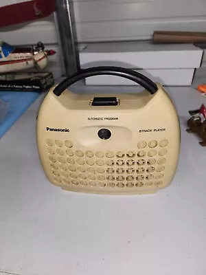 Vintage Portable Panasonic Stereo 8-Track Player RQ-823 Swiss Cheese Works Great • $32