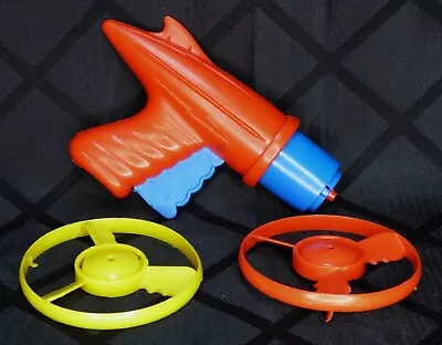 Vintage Park Plastics Flying Saucer Gun Launcer W/2 Disks USA • $35