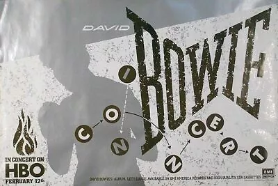 $19.31 • Buy David Bowie  Let's Dance / In Concert On Hbo  U.s. Promo Poster From 1984