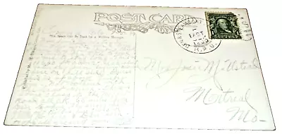 1910 Denver Northwestern & Pacific Denver & Steamboat Springs Rpo Post Card • $30
