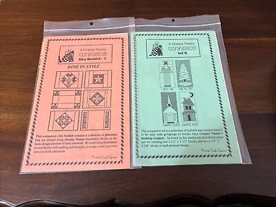 2 Vintage Granny Nanny’s Pattern Quilt Designs Gadgets Idea Book 1 & Set B 1994 • $7