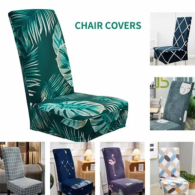Stretch Dining Chair Covers Slipcover Spandex Wedding Banquet Party Removable AU • $20.99