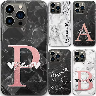 Personalised Initials Phone Case Marble Hard Cover For Xiaomi Mi Max 3 Mi 8 A2? • £4.99