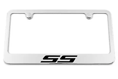 Camaro  SS  Logo Engraved Chrome Plated License Plate Frame Made In USA • $33.95