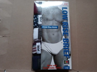 $39.99 • Buy Vintage Fruit Of The Loom Low Rise Briefs Men’s Large (36-38) SEALED 5 PAIR