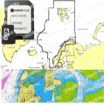 2024 Navionics+ Plus MicroSD SD Chart Card Maps Norway Svalbard Sweden • £54