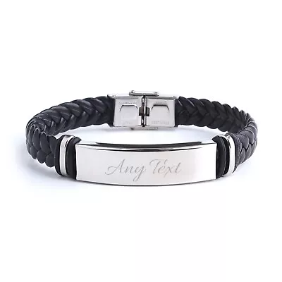 Personalised Name ID Medical Bracelet Emergancy Alert For Him Her Men Unisex • £6.50