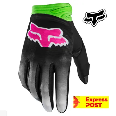 NEW Fox Racing Motocross Gloves Green/blk MX Gloves 2XL Dirt Bike ATV Fyce • $29