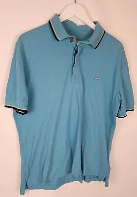Vivienne Westwood Polo Shirt Mens Extra Large Blue Cotton Short Sleeve Button • £29.99