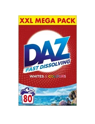 Daz Washing Powder 80 Washes Whites & Colours Laundry Powder Real Deal 4.8 Kg • £24.99