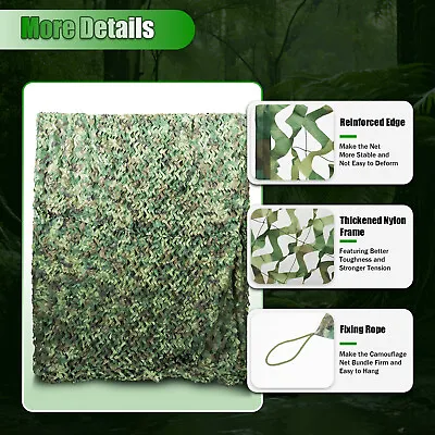 Camouflage Netting Camo Net Woodland Net For Military Camping Hunting 26 X 26FT  • $73