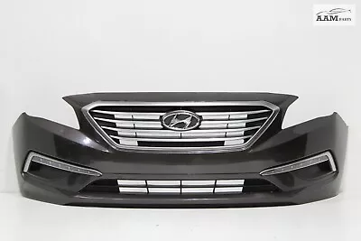 2015-2017 Hyundai Sonata Front Bumper Cover W/ Grile & Drl Light Led Lamp Oem • $799.99