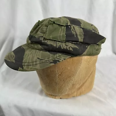 Vietnam War Tailored Tiger Stripes Camo Hat Cap Size 7 1/8 Original • $650