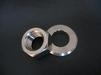 Stainless Steel Rear Spindle Washer Nut Fits Moto Guzzi V35 50 65 Nevada 350 750 • $14.86