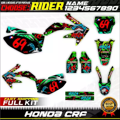 Honda Crf450r 2005 2006 2007 2008 Kit Graphics Decals Stickers Crf 450 R 450R • $139.99