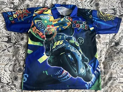 Valentino Rossi The Doctor VR46 Mens Blue Moro GP T-Shirt  Xl • £10.99