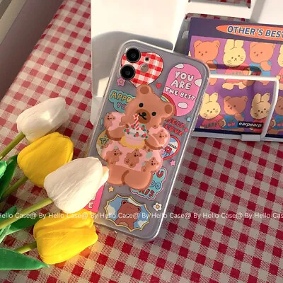 $12.39 • Buy For IPhone 11 12 Pro Max Xs XR 7 8 Plus SE 2020 Cute Cartoon Stand Case Cover